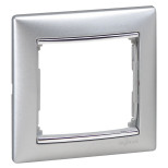 Рамка Legrand Valena Classic на 1 пост, алюминий/серебряный штрих 770351