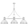 Подвесная люстра Lumina Deco Ettore LDP 710-3 WT+CHR Подвесная люстра Lumina Deco Ettore LDP 710-3 WT+CHR