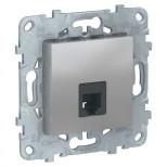 Розетка RJ-11 Schneider Electric Unica New алюминий