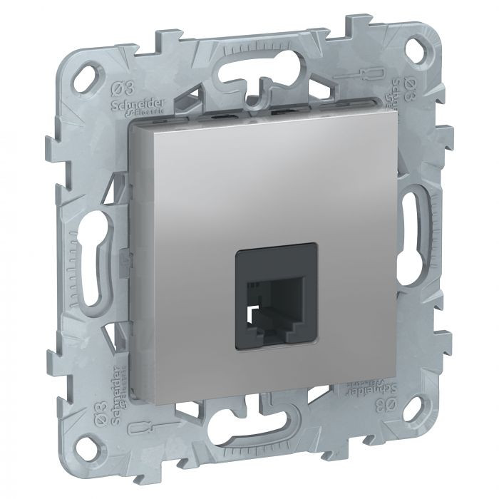 Розетка RJ-11 Schneider Electric Unica New алюминий