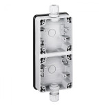 Монтажная коробка Legrand Plexo IP66 на 2 поста (вертикальный монтаж) 090492