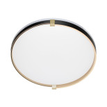 7647/DL PALE SN 189 Светильник пластик/белый/черный/золотой LED 48Вт 4000К D390 IP43 OLIDI BLACK