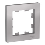 Рамка Schneider Electric Atlas Design на 1 пост, алюминий