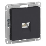 Розетка Schneider Electric Atlas Design RJ-45 кат. 6a, карбон