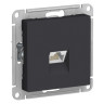 Розетка Schneider Electric Atlas Design RJ-45 кат. 6a, карбон