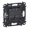 Розетка двойная RJ-45 Legrand Valena In'Matic кат. 6a UTP 753045