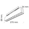 Трековый светильник Technical TR014-2-20W3K-B
