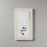 Розетка с заземлением (белая) W1171001