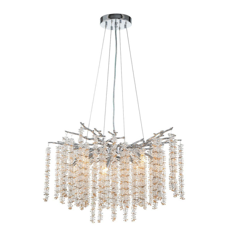 Подвесная люстра Indigo Fruscio 12042/8P Chrome V000446