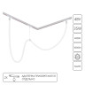 A4910PL-1WH СВЕТИЛЬНИК ПОТОЛОЧНЫЙ LOOP 48В 2,5м Вт Лм 4000K 90+