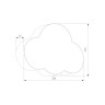 Настенный светильник с тканевым абажуром 4967 Cloud