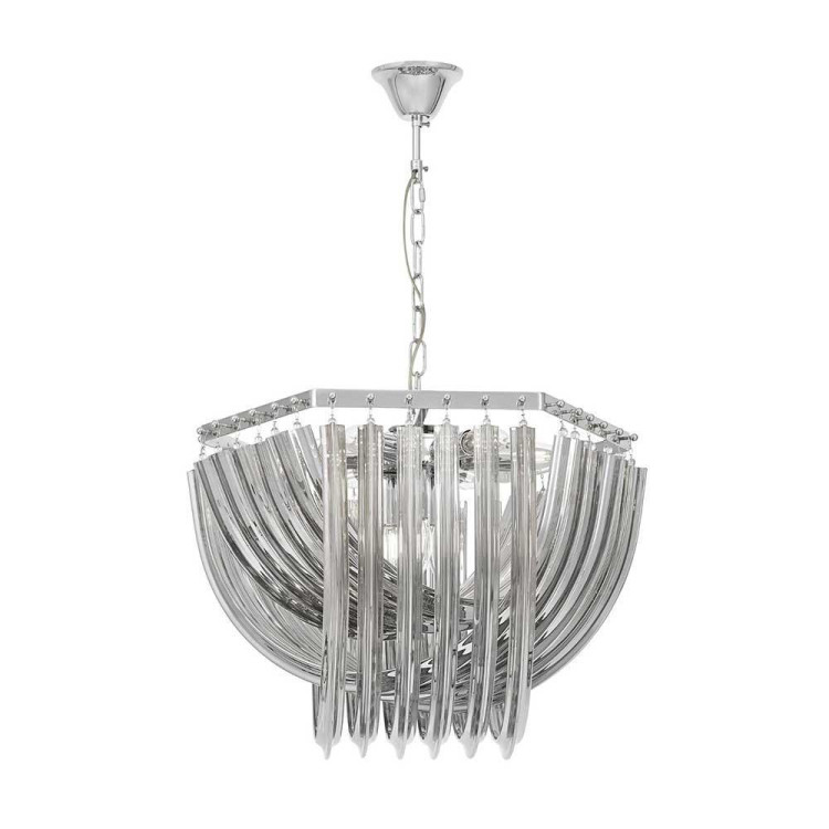 Подвесная люстра Lumina Deco Boscone LDP 7044-550 CHR+GY Подвесная люстра Lumina Deco Boscone LDP 7044-550 CHR+GY