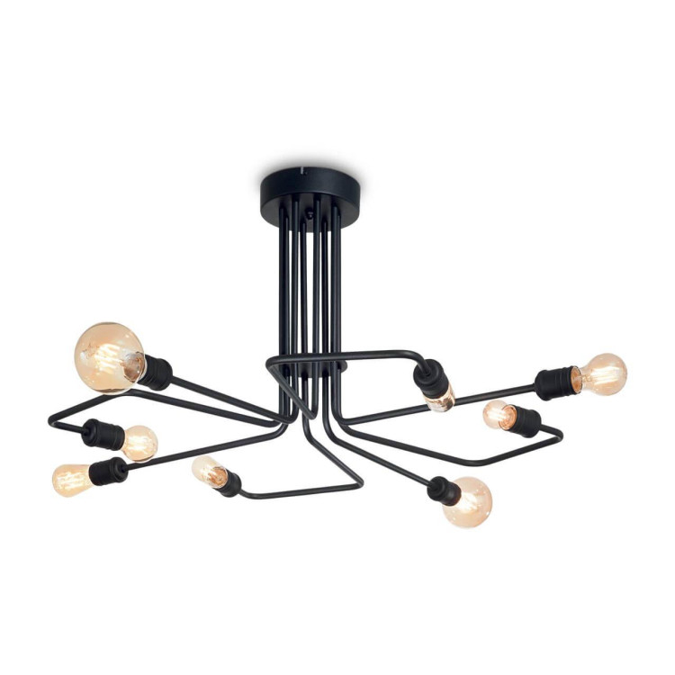 Потолочная люстра Ideal Lux Triumph PL8 Nero 242378 Потолочная люстра Ideal Lux Triumph PL8 Nero 242378