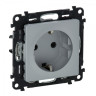 Розетка силовая Legrand Valena Life 2K+3 на винтах, алюминий 753625