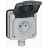 Розетка Legrand Plexo IP66 со шторками, в сборе 090466