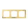 Рамка LK Studio 3-постовая (золото) CLASSIC 894316-1