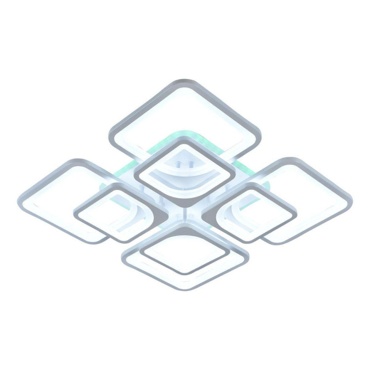 Потолочная светодиодная люстра Reluce 11005-0.3-4+4RGB WH(RGB)