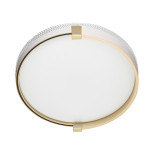7646/CL PALE SN 189 Светильник пластик/белый/золотой LED 30Вт 4000К D340 IP43 OLIDI WHITE