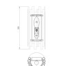 Настенный светильник (бра) Maytoni MOD136WL-01BS