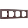 Рамка Werkel Favorit на 4 поста мокко WL01-Frame-04 4690389063770