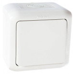 Выключатель кнопочный Legrand Quteo белый IP44 782305