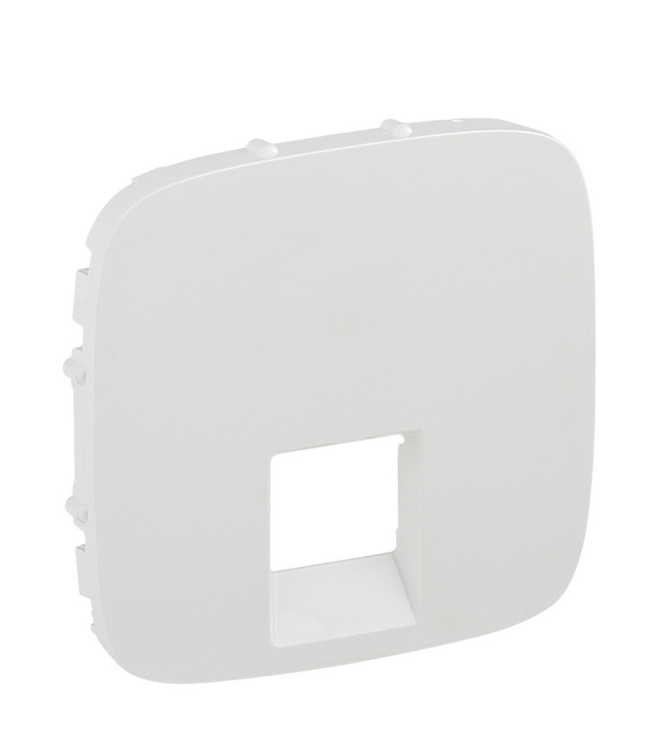 Лицевая панель Legrand Valena Allure для розеток RJ-45 и RJ-11, белая 755415