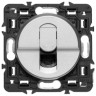 Розетка RJ-45 Legrand Celiane одиночная, cat. 6, титан 067344+068551+080251