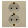 Розетка двойная Legrand Etika 2x2K+3 слоновая кость 672323