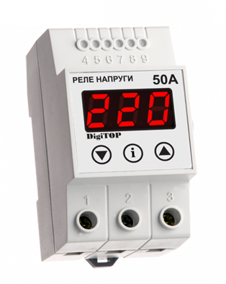 Реле напряжения DigiTOP VP-50А однофазное