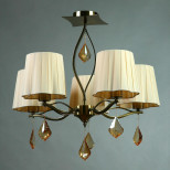 Потолочная люстра Brizzi BX03203/5 Bronze Cream Потолочная люстра Brizzi BX03203/5 Bronze Cream