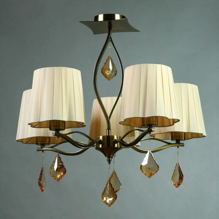 Потолочная люстра Brizzi BX03203/5 Bronze Cream Потолочная люстра Brizzi BX03203/5 Bronze Cream