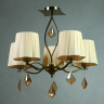 Потолочная люстра Brizzi BX03203/5 Bronze Cream Потолочная люстра Brizzi BX03203/5 Bronze Cream
