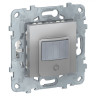 Датчик движения Schneider Electric Unica New с выключателем, алюминий