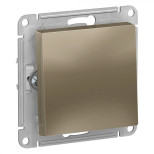 Переключатель одноклавишный Schneider Electric Atlas Design перекрестный, шампань