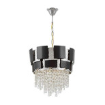 Подвесной светильник Lumina Deco Kruvia LDP 7045-400 BK+CHR Подвесной светильник Lumina Deco Kruvia LDP 7045-400 BK+CHR