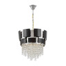 Подвесной светильник Lumina Deco Kruvia LDP 7045-400 BK+CHR Подвесной светильник Lumina Deco Kruvia LDP 7045-400 BK+CHR