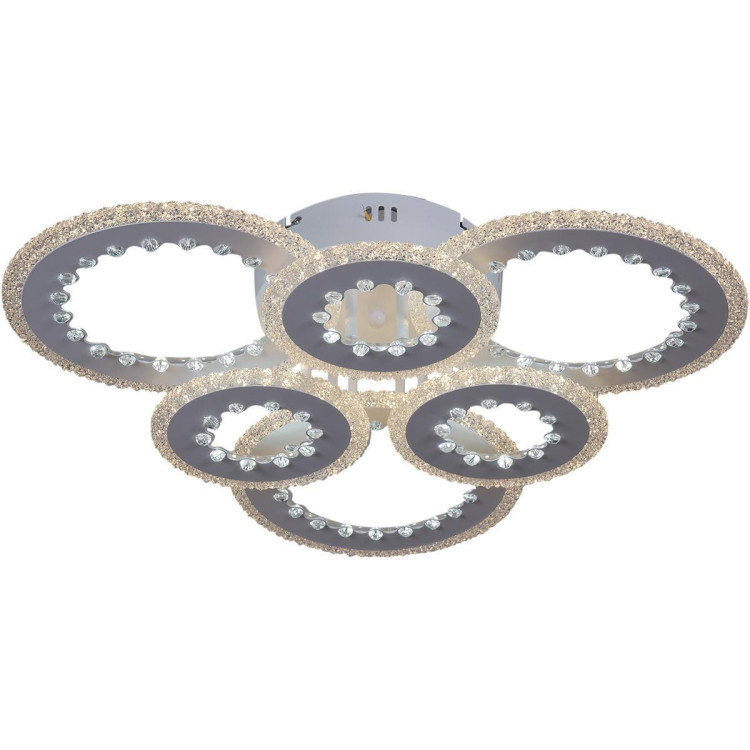 Потолочная светодиодная люстра Reluce 08451-0.3-3+3C WH Потолочная светодиодная люстра Reluce 08451-0.3-3+3C WH