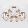 Потолочная люстра Eurosvet Loraine 10128/8 сатин-никель/прозрачный хрусталь Strotskis Smart