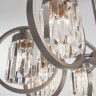 Потолочная люстра Eurosvet Loraine 10128/8 сатин-никель/прозрачный хрусталь Strotskis Smart