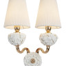 Бра Lumien Hall Плисанс 1032/2W-GD-WT