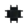 Flat Magnetic Четырёхсторонний соединитель для накладного шинопровода (чёрный) 85003/00
