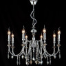 Подвесная люстра Crystal Lux MERCEDES SP8 CHROME/SMOKE
