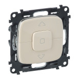 Выключатель под жалюзи Legrand Valena Allure с фиксацией, слоновая кость 752029+755146