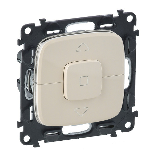 Выключатель под жалюзи Legrand Valena Allure с фиксацией, слоновая кость 752029+755146