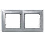 Рамка Legrand Valena Classic на 2 поста, алюминий модерн 770342