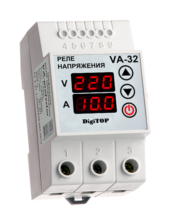 Реле напряжения DigiTOP VA-32 с контролем тока