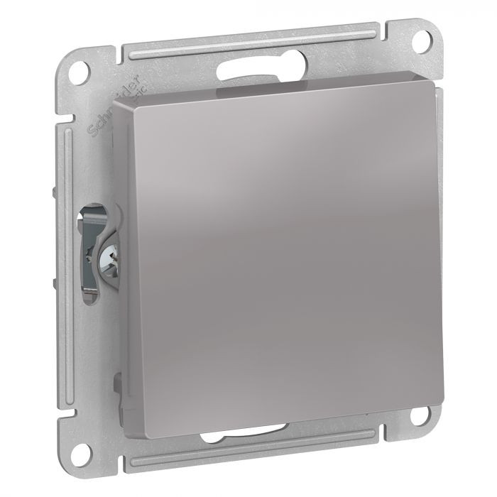 Выключатель одноклавишный Schneider Electric Atlas Design алюминий
