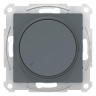 Светорегулятор поворотно-нажимной Schneider Electric Atlas Design 315 Вт, грифель