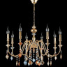 Подвесная люстра Crystal Lux MERCEDES SP8 GOLD/COLOR