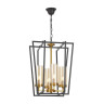 Подвесная люстра Lumina Deco Afres LDP 1246-4 BK+MD Подвесная люстра Lumina Deco Afres LDP 1246-4 BK+MD